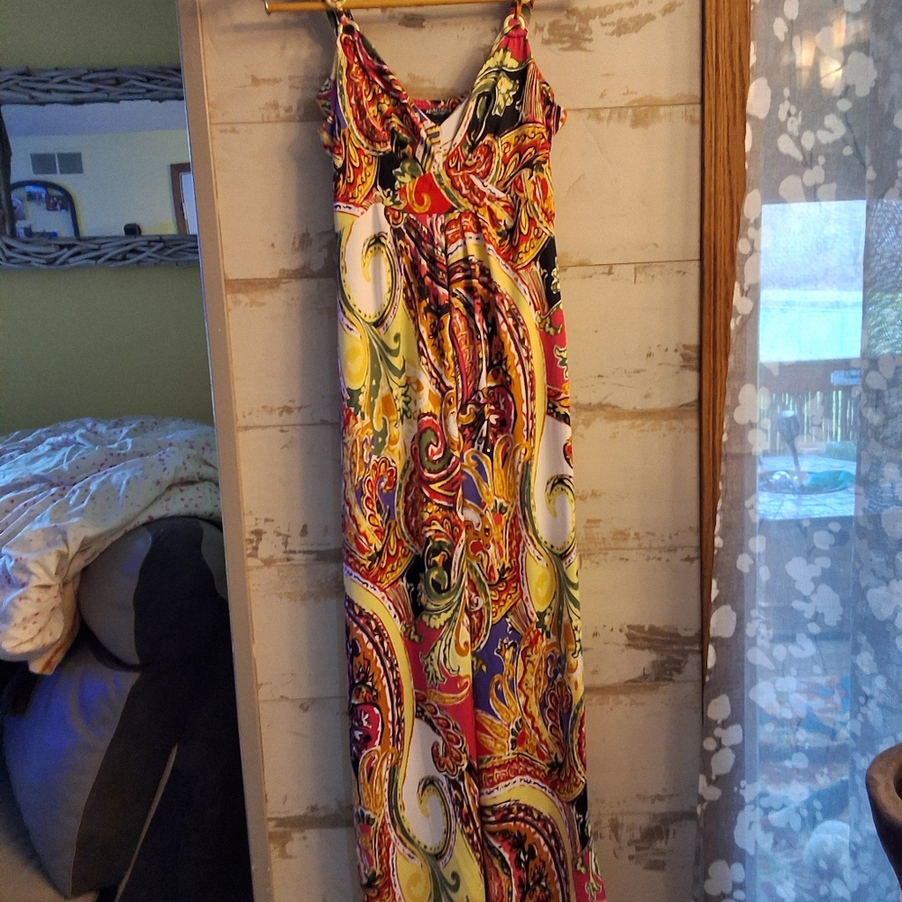 Alyn Paige Multicolor Paisley Maxi Dress